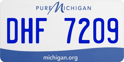 MI license plate DHF7209