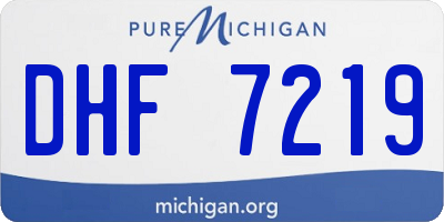 MI license plate DHF7219