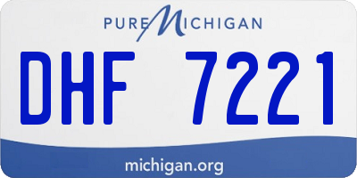 MI license plate DHF7221