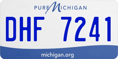MI license plate DHF7241