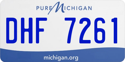 MI license plate DHF7261