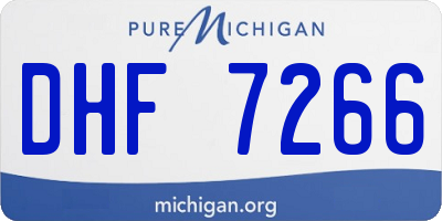 MI license plate DHF7266