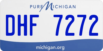 MI license plate DHF7272
