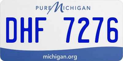 MI license plate DHF7276