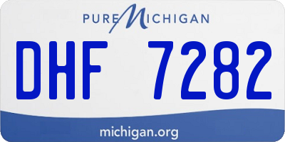 MI license plate DHF7282