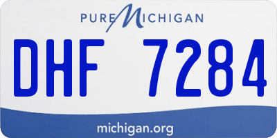 MI license plate DHF7284