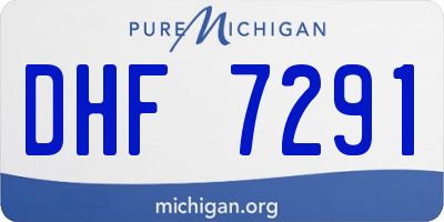 MI license plate DHF7291