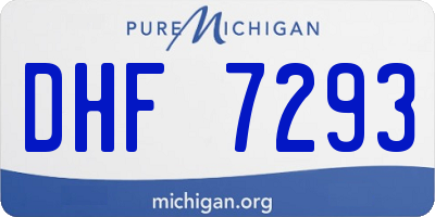 MI license plate DHF7293