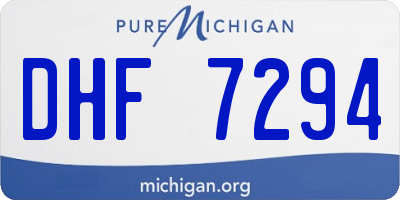 MI license plate DHF7294