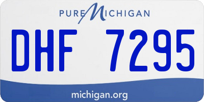 MI license plate DHF7295