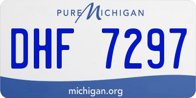 MI license plate DHF7297