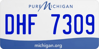 MI license plate DHF7309