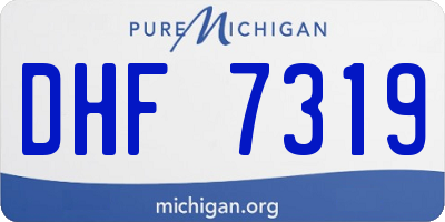MI license plate DHF7319