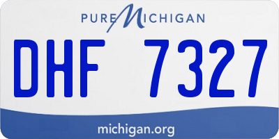 MI license plate DHF7327