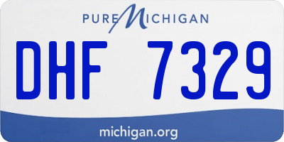 MI license plate DHF7329