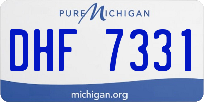MI license plate DHF7331
