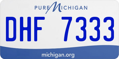 MI license plate DHF7333
