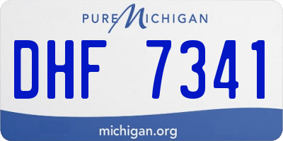 MI license plate DHF7341