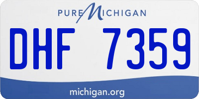 MI license plate DHF7359