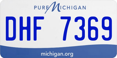 MI license plate DHF7369