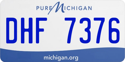MI license plate DHF7376