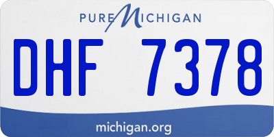 MI license plate DHF7378