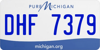 MI license plate DHF7379