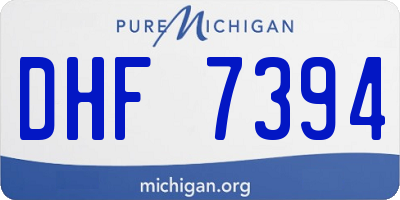 MI license plate DHF7394