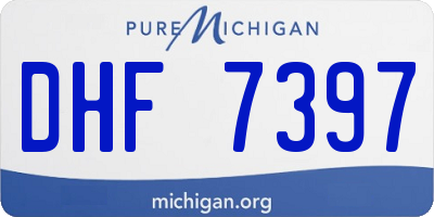 MI license plate DHF7397