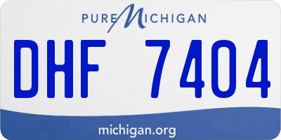 MI license plate DHF7404
