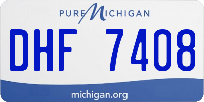 MI license plate DHF7408