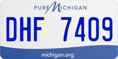 MI license plate DHF7409