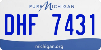 MI license plate DHF7431
