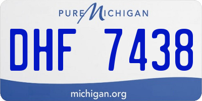 MI license plate DHF7438