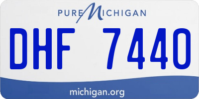 MI license plate DHF7440