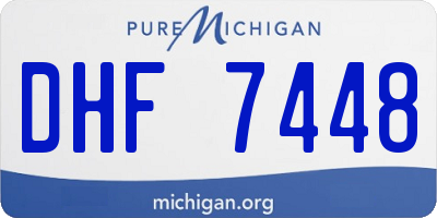 MI license plate DHF7448