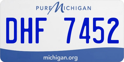 MI license plate DHF7452