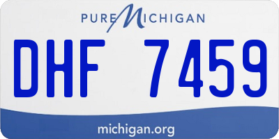 MI license plate DHF7459