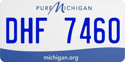 MI license plate DHF7460