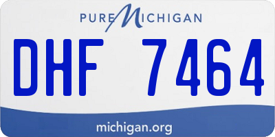 MI license plate DHF7464
