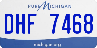 MI license plate DHF7468