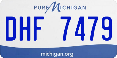 MI license plate DHF7479