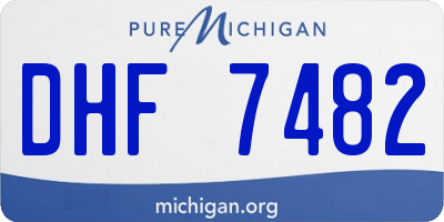 MI license plate DHF7482