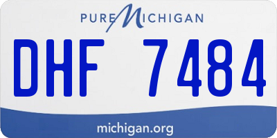 MI license plate DHF7484