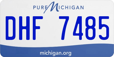 MI license plate DHF7485