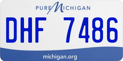 MI license plate DHF7486