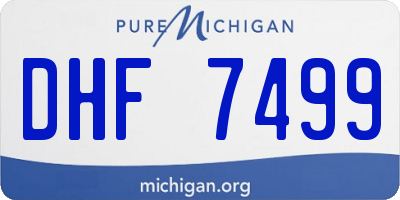 MI license plate DHF7499