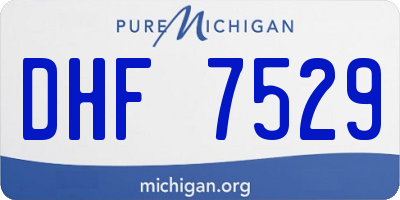 MI license plate DHF7529