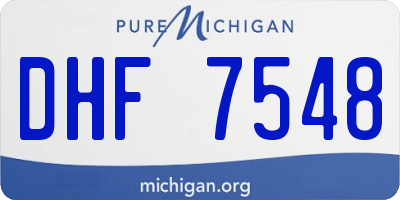 MI license plate DHF7548