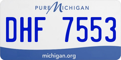 MI license plate DHF7553